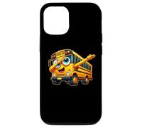 Funny Dabbing Yellow School Bus Graphic Gifts Kids Boys Coque pour iPhone 12/12 Pro