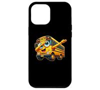 Funny Dabbing Yellow School Bus Graphic Gifts Kids Boys Coque pour iPhone 12 Pro Max