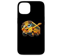 Funny Dabbing Yellow School Bus Graphic Gifts Kids Boys Coque pour iPhone 13