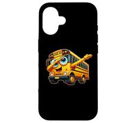 Funny Dabbing Yellow School Bus Graphic Gifts Kids Boys Coque pour iPhone 16