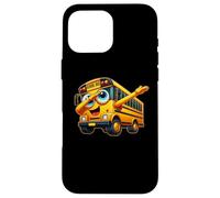 Funny Dabbing Yellow School Bus Graphic Gifts Kids Boys Coque pour iPhone 16 Pro Max
