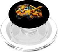 Funny Dabbing Yellow School Bus Graphic Gifts Kids Boys PopSockets PopGrip pour MagSafe