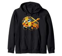 Funny Dabbing Yellow School Bus Graphic Gifts Kids Boys Sweat à Capuche