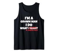 Funny Dad Father I'm A Grown Man I Do What My Daughter Wants Débardeur