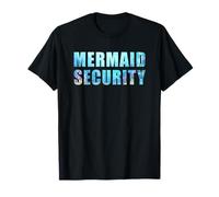 Funny Dad Mermaid Security Underwater Sea Graphic T-Shirt