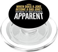 Funny Daddy Puns : Quand est-ce qu'une Blague Devient Une Blague de Papa ? PopSockets PopGrip pour MagSafe