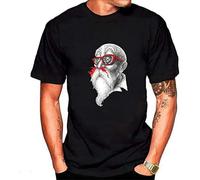Funny Dargon Ball Tortue Géniale Men T-Shirt Short Sleeve Casual Tops Hipster Streetwear Printed Male Fashion T Shirts Funny Tee Black L