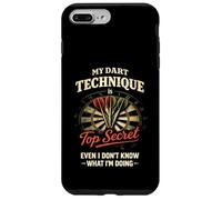 Funny Dart Player My Dart Technique is Top Secret Coque pour iPhone 7 Plus/8 Plus