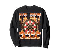 Funny Darts Player Dart Board 90s Bootleg I'd Hit That Sweatshirt