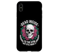 Funny Dead Inside to The Gym Saying Workout Humour Femmes Hommes Coque pour iPhone XS Max