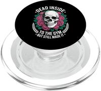 Funny Dead Inside to The Gym Saying Workout Humour Femmes Hommes PopSockets PopGrip pour MagSafe
