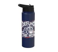 Funny Defund The HOA Heavy-Metal House Homowner Humour Art Stainless Steel Insulated Water Bottle