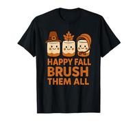 Funny Dentist Thanksgiving Autumn Pilgrim Oral Health Humor T-Shirt