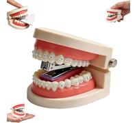 Funny Denture Shaped Stapler, Novelty Teeth Shaped Mini Desktop Stapler，A 1 | Novelty Denture Stapler ,Novelty Teeth Shaped Mini Desktop Stapler For Home Women Men Adults Indoor School Classroom