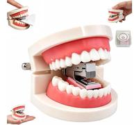 Funny Denture Shaped Stapler, Novelty Teeth Shaped Mini Desktop Stapler，B 1 | Novelty Denture Stapler ,Novelty Teeth Shaped Mini Desktop Stapler For Home Women Men Adults Indoor School Classroom