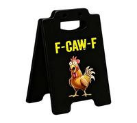 Funny Desk Signs,Novelty Rooster Pattern Acrylic Tabletop Ornament,Tabletop Decor Novelty Rooster Sign | for Apartment Dorm Bedroom Den Shelf Farmhouse Meeting Tables Workstations Counter Bar