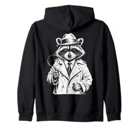 Funny Detective Raccoon Sweat à Capuche