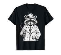 Funny Detective Raccoon T-Shirt