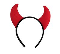 Funny Devil Ears Headband Horns Ear Children Headbands Halloween Party Adults De for Women Hair Hoops Turban Head Wrap Cross Knot Hairbands with Cloth Wrapped Girls Hair Accessories Stripe Floral Boho