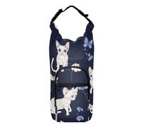 Funny Devon Rex Cats Sac à dos avec cordon de serrage et porte-bouteille pour bouteille d'eau, convient aux bouteilles de 590 ml, 680 ml, 946 ml, 120 ml