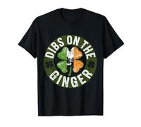 Funny Dibs on The Ginger St. Patrick's Day Shamrock Tee T-Shirt