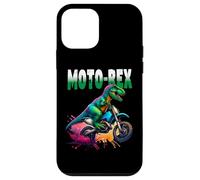 Funny Dinosaur T-Rex Motorbike Dirt Bike Motocross Off Road Coque pour iPhone 12 Mini