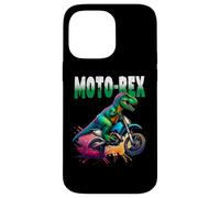 Funny Dinosaur T-Rex Motorbike Dirt Bike Motocross Off Road Coque pour iPhone 14 Pro Max