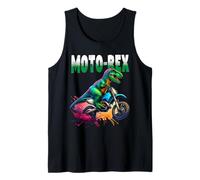 Funny Dinosaur T-Rex Motorbike Dirt Bike Motocross Off Road Débardeur