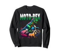 Funny Dinosaur T-Rex Motorbike Dirt Bike Motocross Off Road Sweatshirt