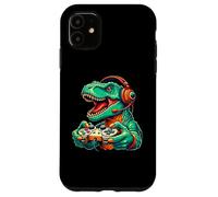 Funny Dinosaur Video Games Cool Gamer T-Rex Men Women Kids Coque pour iPhone 11