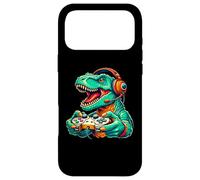 Funny Dinosaur Video Games Cool Gamer T-Rex Men Women Kids Coque pour iPhone 17 Pro Max