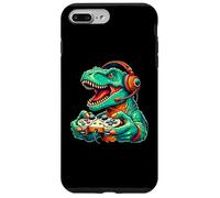 Funny Dinosaur Video Games Cool Gamer T-Rex Men Women Kids Coque pour iPhone 7 Plus/8 Plus