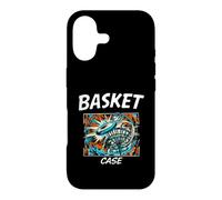 Funny Disc Golf Basket Case Retro Pop Art Coque pour iPhone 17