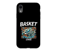Funny Disc Golf Basket Case Retro Pop Art Coque pour iPhone XR