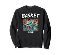 Funny Disc Golf Basket Case Retro Pop Art Sweatshirt