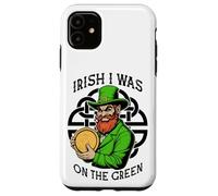 Funny Disc Golf St Patrick Irish I Was on The Green Coque pour iPhone 11