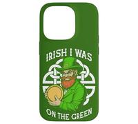 Funny Disc Golf St Patrick Irish I Was on The Green Coque pour iPhone 14 Pro