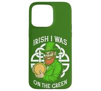 Funny Disc Golf St Patrick Irish I Was on The Green Coque pour iPhone 15 Pro Max