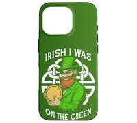 Funny Disc Golf St Patrick Irish I Was on The Green Coque pour iPhone 16 Pro