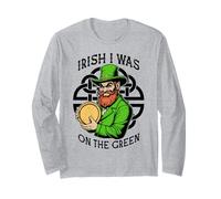 Funny Disc Golf St Patrick Irish I Was on The Green Manche Longue