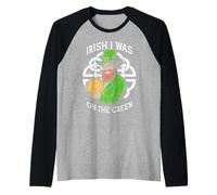 Funny Disc Golf St Patrick Irish I Was on The Green Manche Raglan