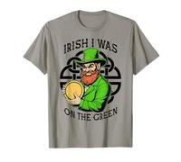 Funny Disc Golf St Patrick Irish I Was on The Green T-Shirt