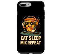 Funny DJ Pizza Slice Music Food Parodie Cartoon Coque pour iPhone 7 Plus/8 Plus