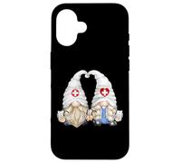 Funny Doctor Couple Gnomes for Women and Pediatric Nurse Mom Coque pour iPhone 16