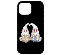Funny Doctor Couple Gnomes for Women and Pediatric Nurse Mom Coque pour iPhone 16 Pro Max