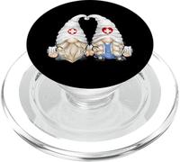 Funny Doctor Couple Gnomes for Women and Pediatric Nurse Mom PopSockets PopGrip pour MagSafe