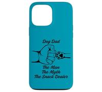 Funny Dog Dad The Man Myth Snack Dealer Coque pour iPhone 13 Pro Max
