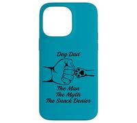 Funny Dog Dad The Man Myth Snack Dealer Coque pour iPhone 14 Pro Max