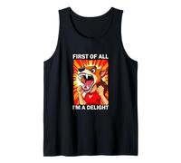 Funny Dog - First of All I'm a Delight - Angry Puppy Débardeur