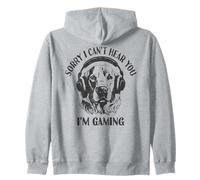 Funny Dog Gamer Sorry, I Can't Hear You | Amateur de jeux vidéo Sweat à Capuche